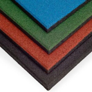 Mundo da Borracha | Especialistas em Tatame EVA, Pisos Emborrachados, Grama Sintética e Linha Aquática 42 Piso emborrachado 50cm x 50cm Cores - 16mm